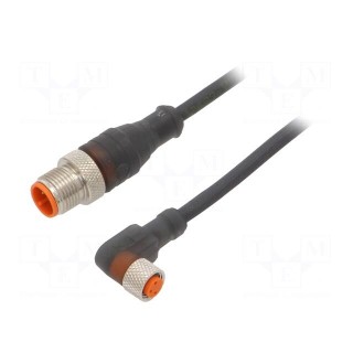 Connection lead | PIN: 3 | 3m | plug | 4A | -25÷80°C | Insulation: PUR