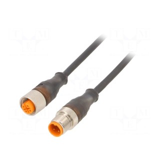 Connection lead | PIN: 4 | 0.6m | plug | 230VAC | 4A | -25÷80°C | IP67 | RST