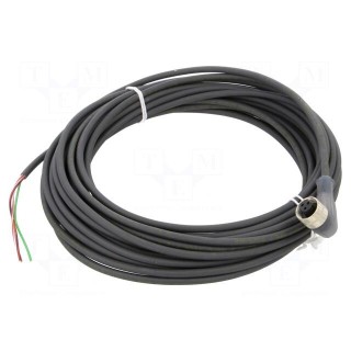 Connection lead | UNF 1/2-20 | PIN: 3 | angled | 10m | plug | 250VAC | 4A