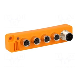 Distribution box | M8 | PIN: 3 | socket | 2A | with LED indicators | IP67