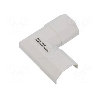 Angle connector | white | W: 33mm | H: 18mm