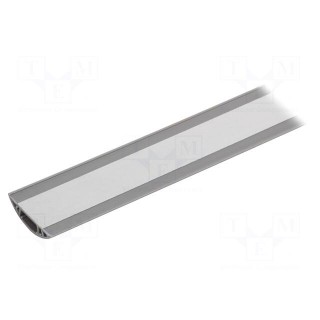 Closed cable trunkings | grey | L: 1m | Mat: PVC | H: 9.5mm | W: 40mm | 85°C