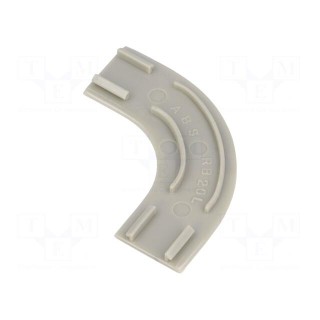 L-connector-base | grey | ABS | UL94HB | RD-20