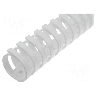 Wiring duct | white | polypropylene | UL94V-0 | L: 0.5m | flexible