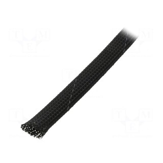 Polyester braid | ØBraid : 11÷17nom.12mm | polyester | black | L: 50m