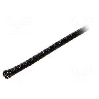 Polyester braid | ØBraid : 4÷11mm | polyester | black | -50÷150°C