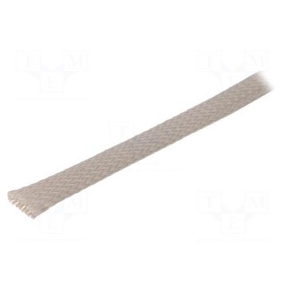 Polyester braid | ØBraid : 18÷34mm | polyester | grey | -50÷150°C