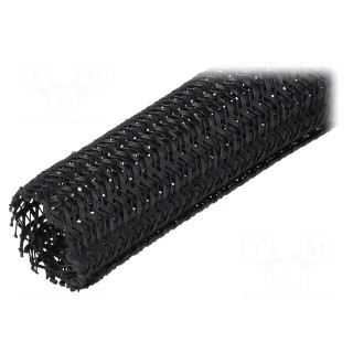 Polyester conduit | Braid diameter: 25.4mm | Mat: polyester | black
