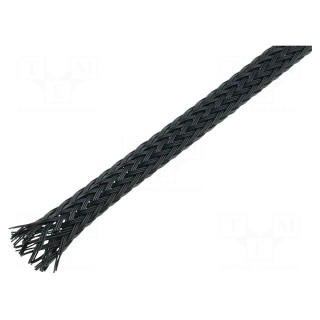 Polyester braid | ØBraid : 3÷9nom.5mm | PET,polyester | black