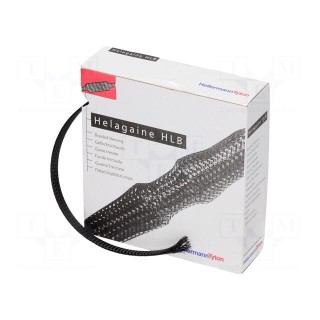Polyester braid | ØBraid : 5÷21nom.15mm | polyester | black | L: 10m