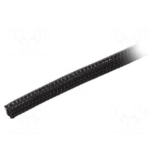 Polyester braid | ØBraid : 6.35mm | polyester | black | -70÷125°C