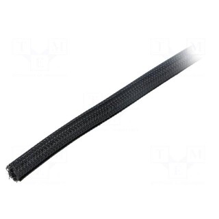 Polyester conduit | Braid diameter: 9.5mm | Mat: polyester | black