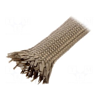 Insulating tube | basalt fiber | khaki | -260÷560°C | Øint: 10mm | TBA