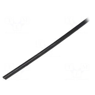 Insulating tube | fiberglass | black | -20÷155°C | Øint: 1.5mm