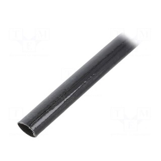Insulating tube | fiberglass | black | -20÷155°C | Øint: 12mm