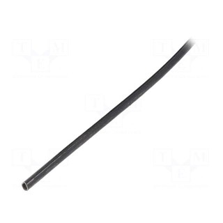 Insulating tube | fiberglass | black | -20÷155°C | Øint: 2.5mm