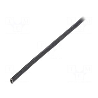 Insulating tube | fiberglass | black | -20÷155°C | Øint: 2mm
