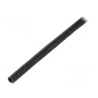 Insulating tube | fiberglass | black | -20÷155°C | Øint: 3.5mm