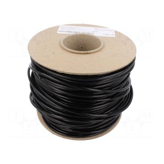 Insulating tube | fiberglass | black | -20÷155°C | Øint: 3mm