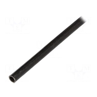 Insulating tube | fiberglass | black | -20÷155°C | Øint: 4mm