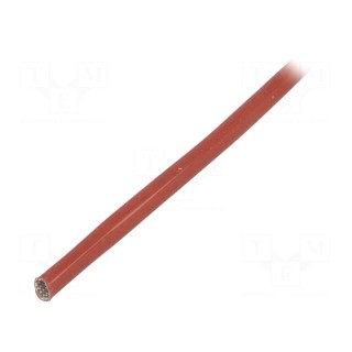 Insulating tube | fiberglass | brick red | -60÷250°C | Øint: 2.5mm