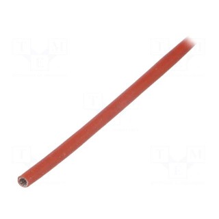 Insulating tube | fiberglass | brick red | -60÷250°C | Øint: 3.5mm