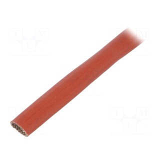 Insulating tube | fiberglass | brick red | -60÷250°C | Øint: 5mm