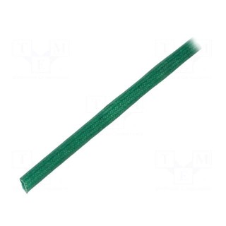 Insulating tube | fiberglass | green | -20÷155°C | Øint: 2.5mm
