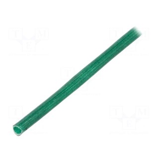 Insulating tube | fiberglass | green | -20÷155°C | Øint: 3mm