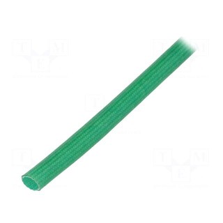 Insulating tube | fiberglass | green | -20÷155°C | Øint: 4mm