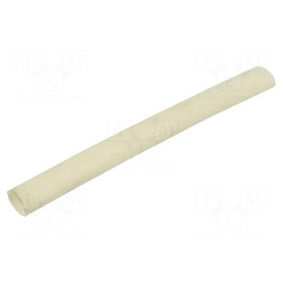 Insulating tube | fiberglass | natural | max.180°C | Øint: 14mm