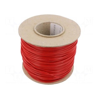 Insulating tube | fiberglass | red | -20÷155°C | Øint: 1mm