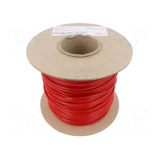 Insulating tube | fiberglass | red | -20÷155°C | Øint: 2.5mm