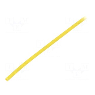 Insulating tube | fiberglass | yellow | -20÷155°C | Øint: 1mm