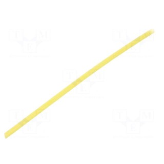 Insulating tube | fiberglass | yellow | -20÷155°C | Øint: 2mm
