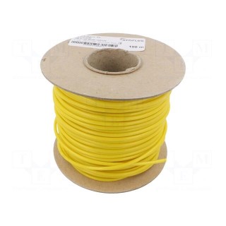 Insulating tube | fiberglass | yellow | -20÷155°C | Øint: 3mm