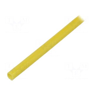 Insulating tube | fiberglass | yellow | -20÷155°C | Øint: 4mm
