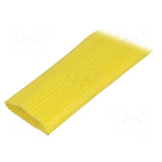 Insulating tube | yellow | -30÷155°C | Øint: 22mm | L: 5m | 3kV/mm
