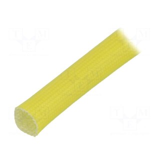 Insulating tube | fiberglass | yellow | -30÷155°C | Øint: 8mm | L: 100m