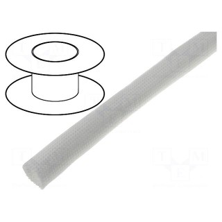 Insulating tube | fiberglass | -40÷180°C | Øint: 12mm | 4.3kV/mm | reel