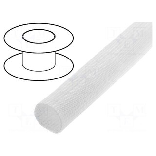 Insulating tube | fiberglass | -40÷180°C | Øint: 14mm | 4.3kV/mm | reel