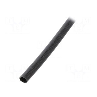 Insulating tube | fiberglass | black | -20÷155°C | Øint: 7mm
