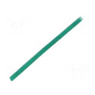 Insulating tube | fiberglass | green | -20÷155°C | Øint: 1.5mm