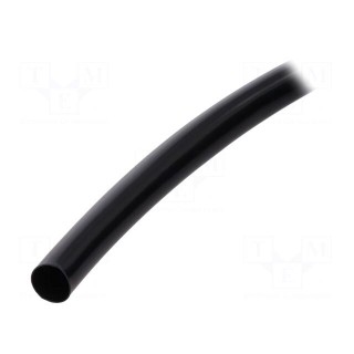 Insulating tube | Mat: PVC | black | -20÷125°C | Øint: 12mm | L: 10m