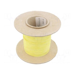 Insulating tube | silicone | yellow | Øint: 0.5mm | Wall thick: 0.2mm