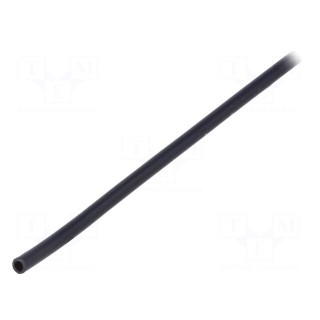 Insulating tube | Mat: PVC | black | -20÷125°C | Øint: 1.5mm | L: 10m