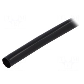 Insulating tube | Mat: PVC | black | -20÷125°C | Øint: 10mm | L: 10m