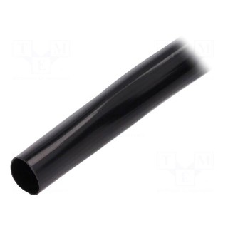 Insulating tube | Mat: PVC | black | -20÷125°C | Øint: 16mm | L: 10m