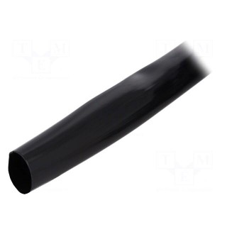 Insulating tube | Mat: PVC | black | -20÷125°C | Øint: 20mm | L: 100m