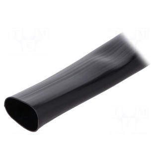 Insulating tube | Mat: PVC | black | -20÷125°C | Øint: 22mm | L: 10m